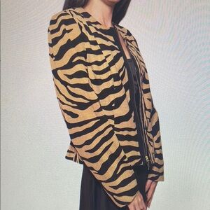 Women's Zebra Print Jacket